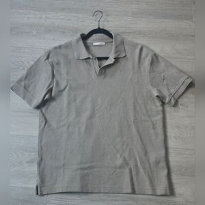 Zara Men's Textured Polo Shirt